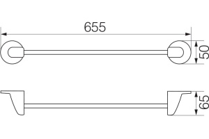 Полотенцедержатель Veragio Oscar OSC-5221.BR бронза - 2