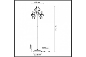 Торшер Odeon Light Hall Versia 4977/3F - 3