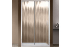 Душевая дверь Vincea Garda 120х190 хром стекло рифленое
