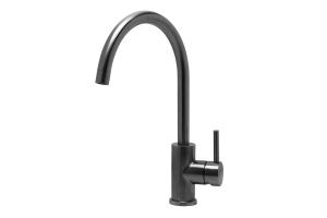 Смеситель для кухонной мойки Lemark Expert черный металлик (LM5078S)