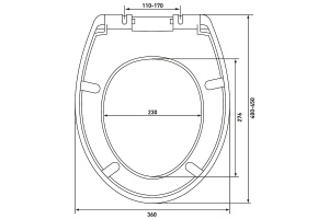 Сиденье для унитаза Berges Mita белое с системой микролифт - 3