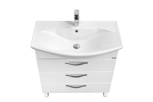 Тумба под раковину напольная Aquaton Ария Н 80 белый