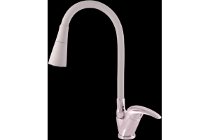 Смеситель для кухни Rav Slezak Sazava с гибким изливом серый матовый - хром