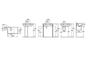 Раковина Jacob Delafon Odeon Up E4757G 65 см - 2