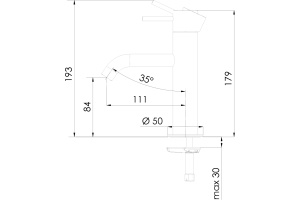 Смеситель для раковины Remer X Style X12 - 2