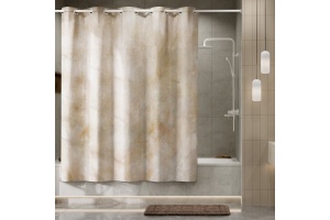 Штора для ванной WasserKraft Aland 200x200 бежевый - 2