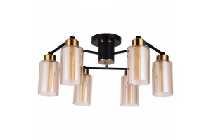 Потолочная люстра Arte Lamp Leo A7027PL-6BK