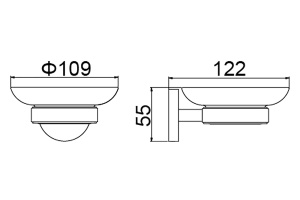 Мыльница Timo Saona 13021/17 золото матовое - 2