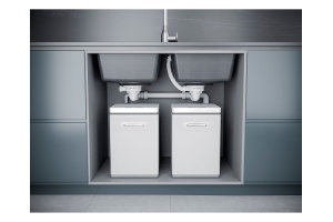 Сифон телескопический двойной с круглым переливом Paulmark Trust хром - 3