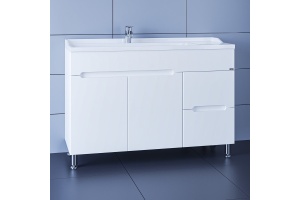 Тумба под раковину напольная Санта Лондон 120 белый - 3