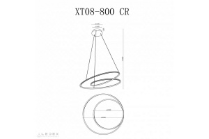 Подвесной светильник iLedex Axis XT08-D800 CR - 3