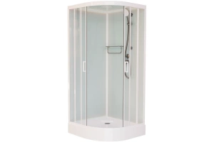 Душевая кабина Frank 110х110 белая стекло матовое