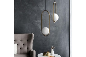 Подвесной светильник Imperiumloft Matthew Mccormick Hoop Бронза Mila Pendant 181904-22 - 2