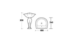 Подвесная раковина Laguraty  (1441В) - 3