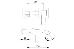 Смеситель для раковины Lemark Unit хром (LM4526C) - 2