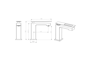 Смеситель для раковины Boheme Q хром с золотом - 2
