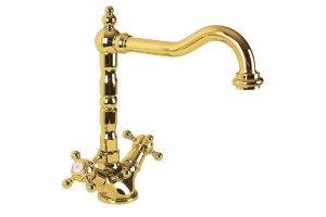 Смеситель для раковины Cezares Golf золото 24 карат (GOLF-LS2-03/24) - 3