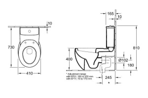 Напольный унитаз Villeroy & Boch Aveo New Generation (6614 10 R2) - 3