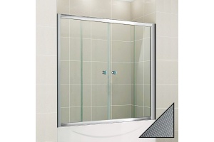 Шторка на ванну Cezares Pratico VF2 150/140 P Cr