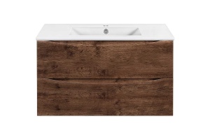 Тумба под раковину Vincea Mia Slim 90 темное дерево