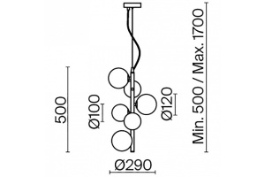 Подвесной светильник Maytoni Dallas MOD545PL-06B - 3