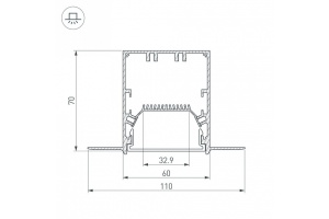 Коннектор угловой Arlight SL-Linia55-Fantom-135 030129 - 3