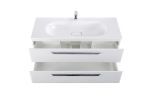 Тумба под раковину Cezares Eco-Cer 117х50 Bianco Lucido (ECO-CER-1200-2C-SO-BL) - 2