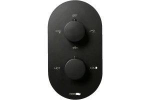 Смеситель для душа Wasserkraft Elbe с термостатом черный