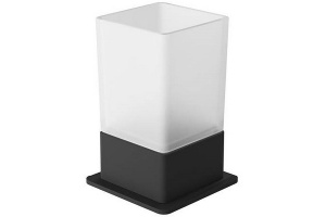 Стакан для зубных щеток Excellent Riko черный матовый