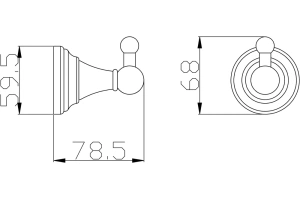 Крючок Rav Slezak Morava золото - 2