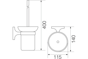 Ершик Veragio Oscar OSC-5290.BR бронза - 2