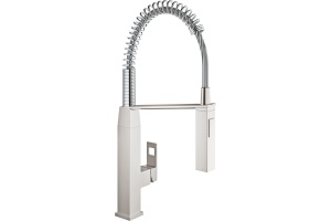 Смеситель Grohe Eurocube 31395DC0 для кухонной мойки, суперсталь
