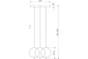 Подвесной светильник Eurosvet Layla 50257/3 LED черный - 3