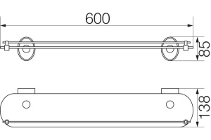 Полка Veragio Bonjour VR.BNR-7811.CR хром - 2