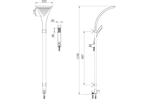 Душевая стойка Lemark  (LM8807C) - 2