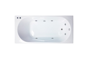 Ванна акриловая Royal Bath Tudor Standart 160х70 с гидромассажем белый