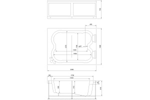Акриловая ванна Royal Bath Hardon 200 см с каркасом - 3