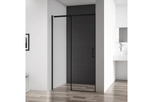 Душевая дверь BelBagno Acqua 140 профиль черный матовый (ACQUA-BF-1-140-C-NERO)