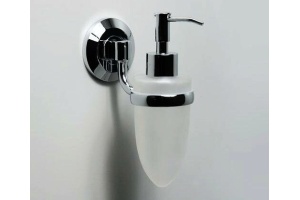 [ВЫВОД ИЗ АССОРТИМЕНТА] Аксесс Rhein K-6299O Дозатор жидкого мыла, навесной (блистер), 160 мл, хром, WasserKRAFT - 2