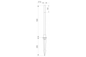 Ландшафтный светодиодный светильник Arlight KT-Canna-L500-1W Warm3000 034161 - 3