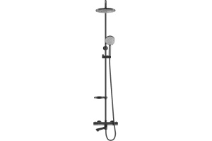 Душевая стойка Swedbe Hermes черный матовый (5116B) - 2