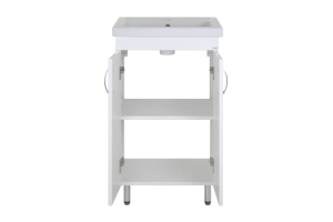 Тумба с раковиной Misty Фостер 50 белая глянцевая - 2