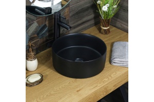 Накладная раковина Misty MELANA 38 черная матовая - 2