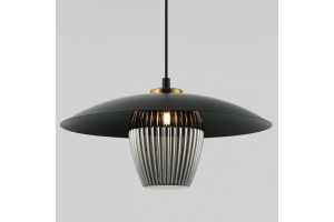 Подвесной светильник Eurosvet Kamari 50259/1 черный/дымчатый