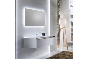 Тумба под раковину Sanvit Кубэ-1 100 белый глянец - 2