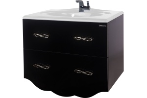 Тумба с раковиной Bellezza Версаль 90 черная - 2