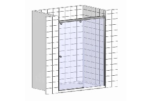 Душевая дверь в нишу BelBagno Uno BF 2 170 C Cr - 2