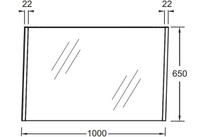 EB1837RU-P13  Sherwood Зеркало, 100 см, состаренный дуб - 2