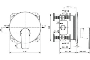 Смеситель для душа Ideal Standard Connect Air хром - 2