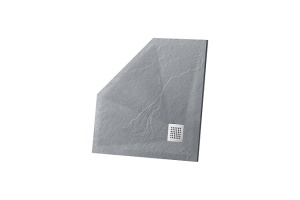 Душевой поддон из искусственного камня Vincea 90х90 серый